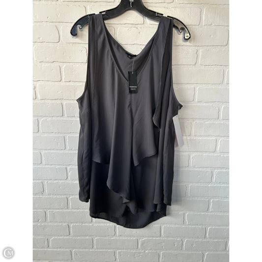 Top Sleeveless By Torrid In Grey, Size: 3x