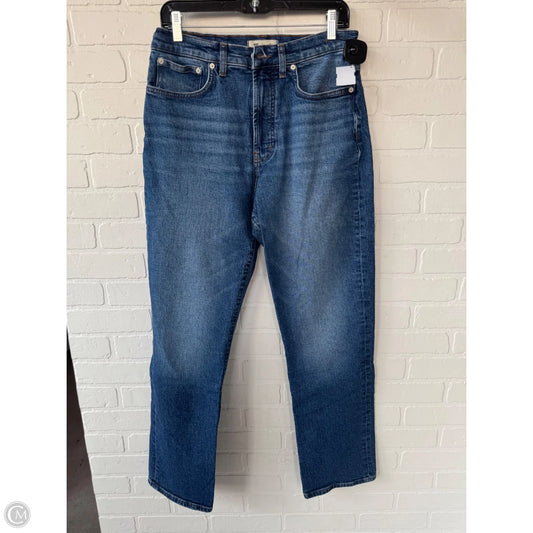 Jeans Straight By Madewell In Blue Denim, Size: 8
