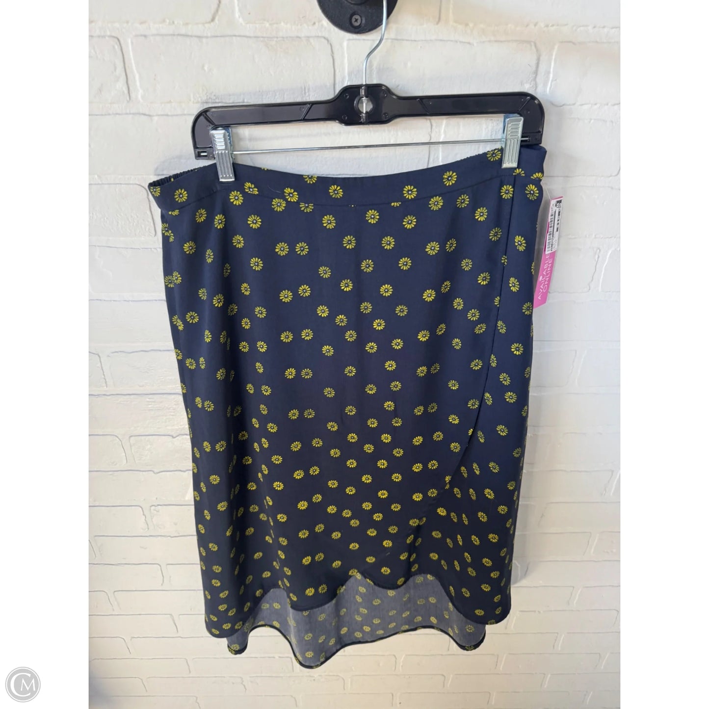 Skirt Midi By J. Crew In Blue & Yellow, Size: 12