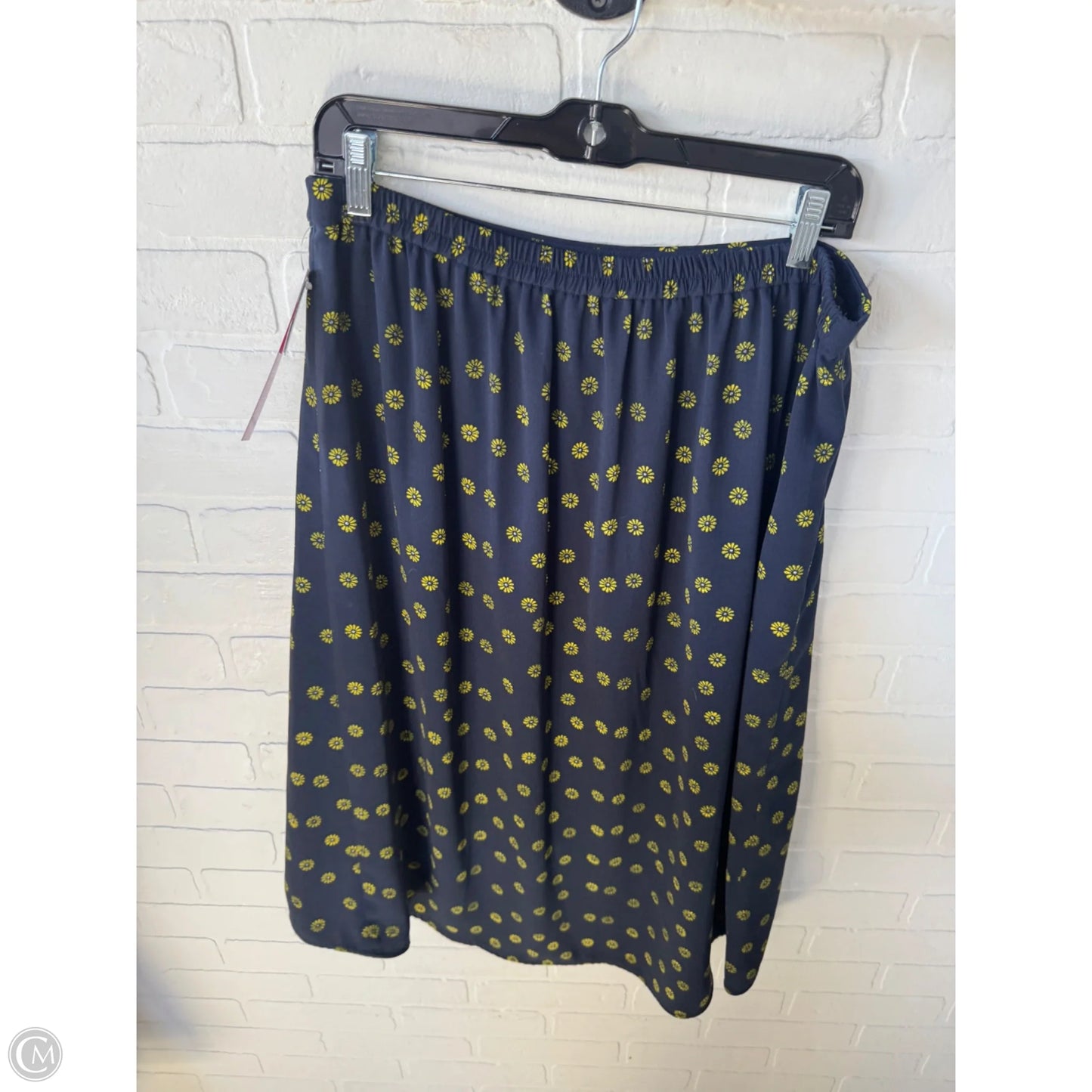 Skirt Midi By J. Crew In Blue & Yellow, Size: 12