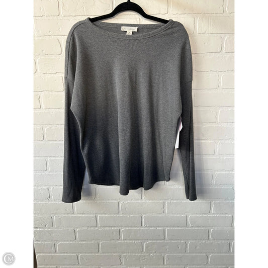 Top Long Sleeve By Treasure And Bond In Grey, Size: M
