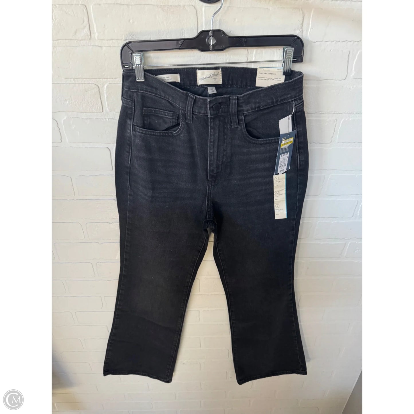 Jeans Flared By Universal Thread In Black Denim, Size: 6