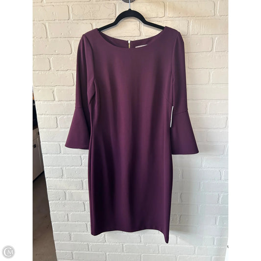 Dress Party Midi By Clothes Mentor In Purple, Size: L