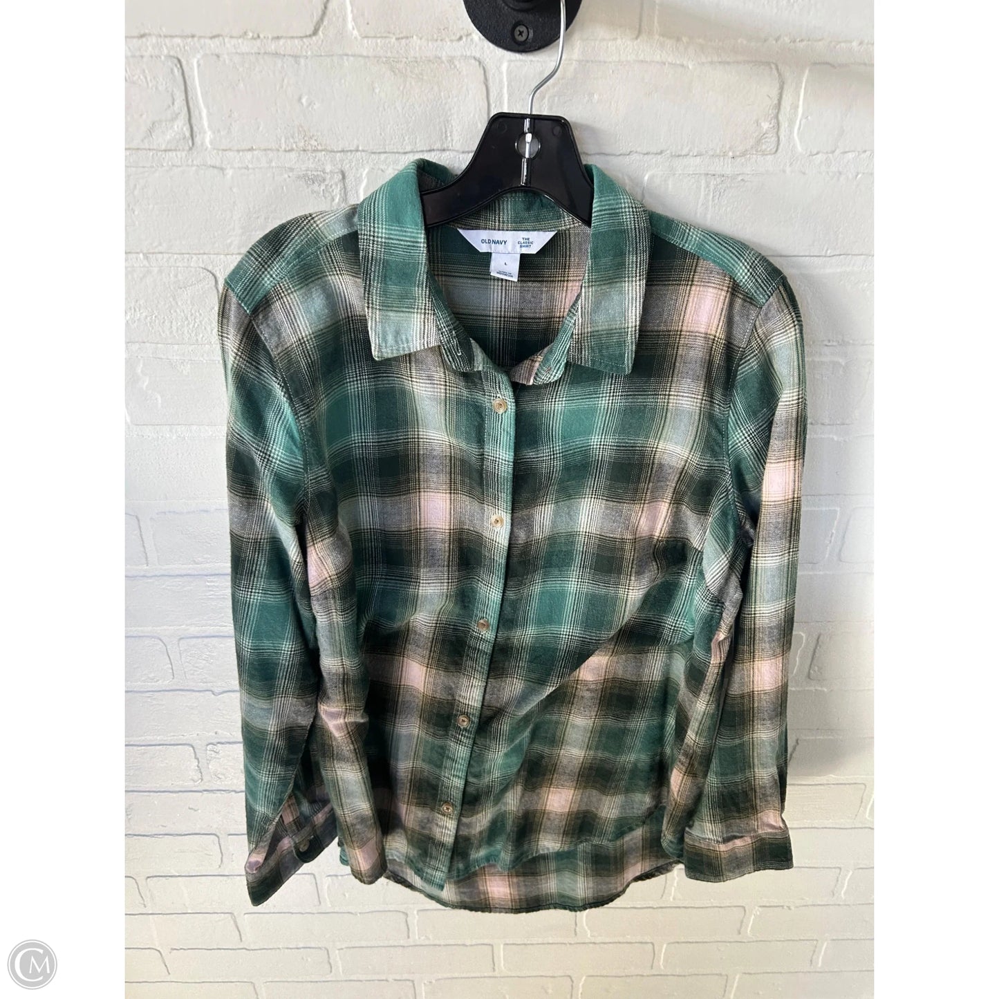 Top Long Sleeve By Old Navy In Green, Size: L