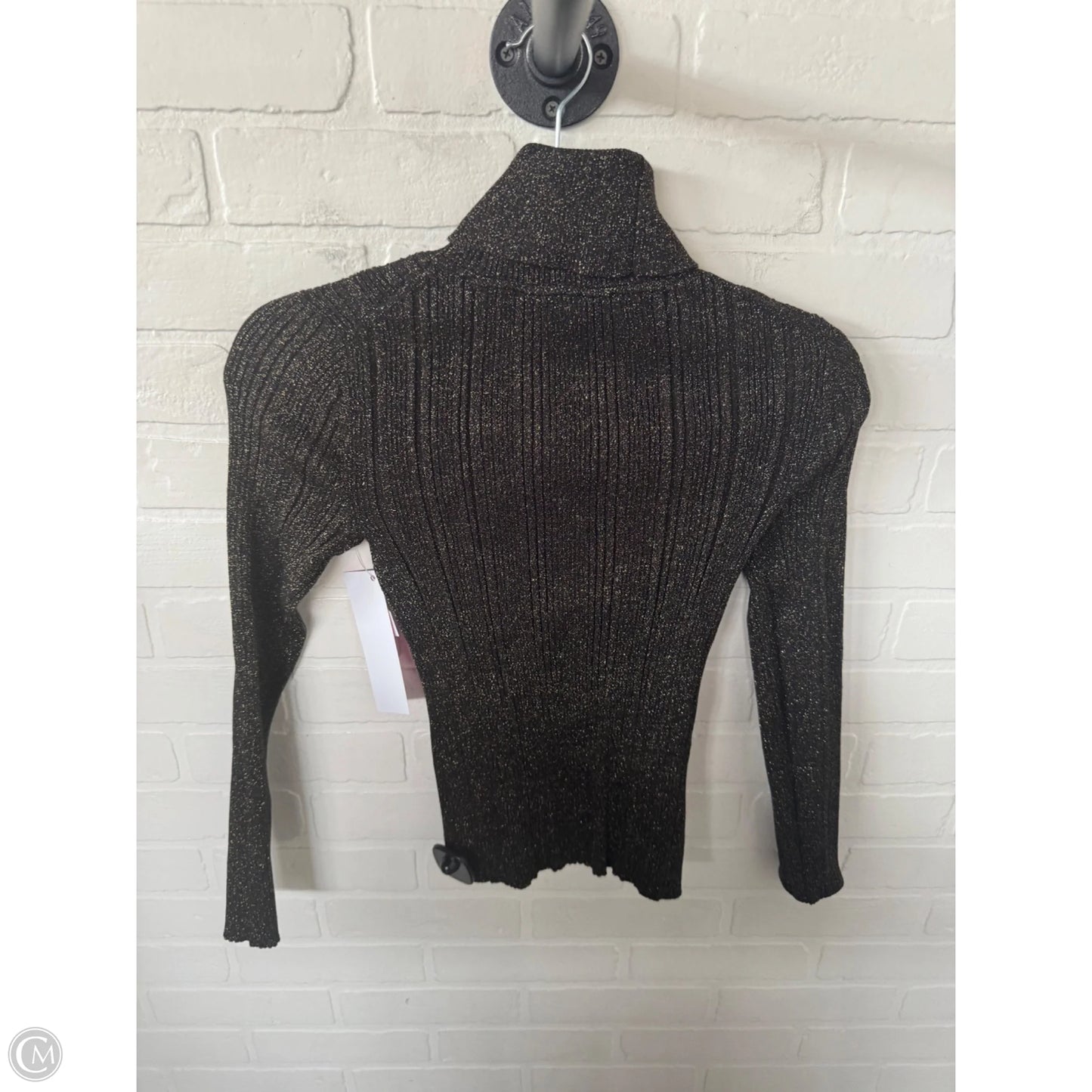 Sweater By White House Black Market In Black & Gold, Size: Xs