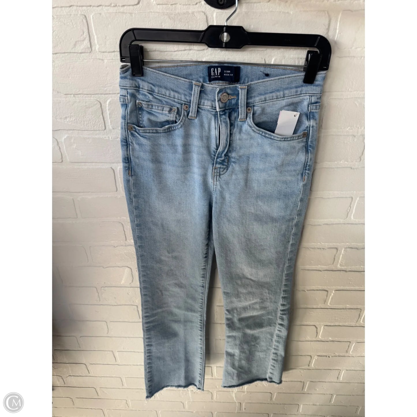 Jeans Straight By Gap In Blue Denim, Size: 2