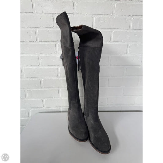 Boots Over-the-knee Heels By Franco Sarto In Grey, Size: 6