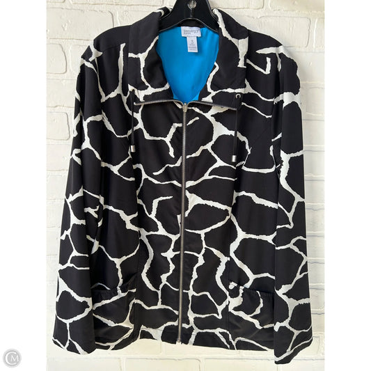 Jacket Other By Zenergy By Chicos In Black & White, Size: Xl