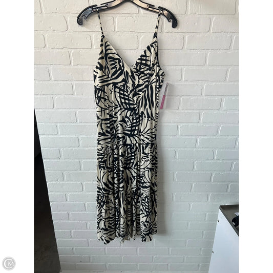 Dress Casual Midi By Patrons Of Peace In Black & Cream, Size: S