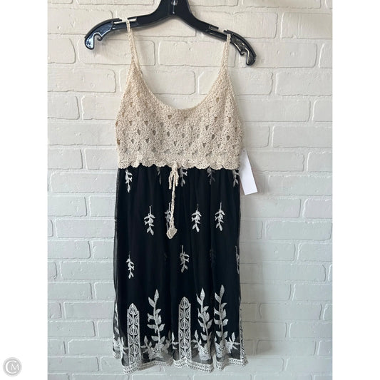 Dress Casual Short By Rebellion In Black & Cream, Size: M