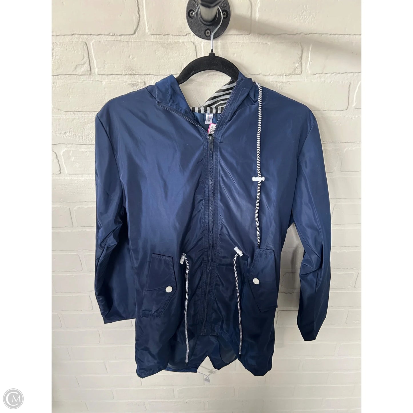 Jacket Windbreaker By Cme In Blue, Size: M