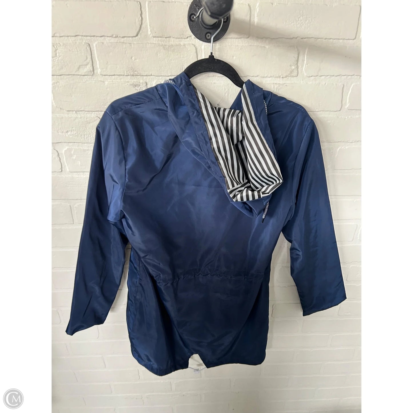 Jacket Windbreaker By Cme In Blue, Size: M