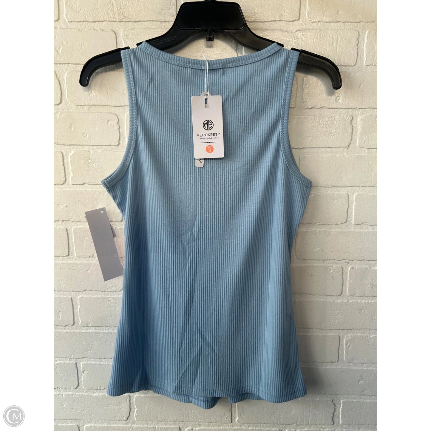 Top Sleeveless Basic By Merokeety In Blue, Size: S