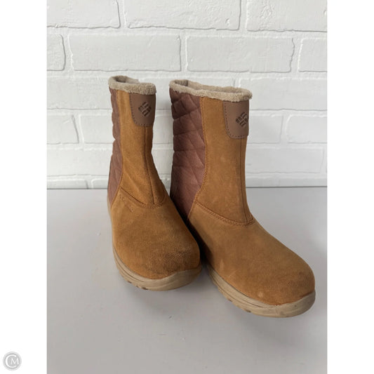 Boots Snow By Columbia In Tan, Size: 8.5