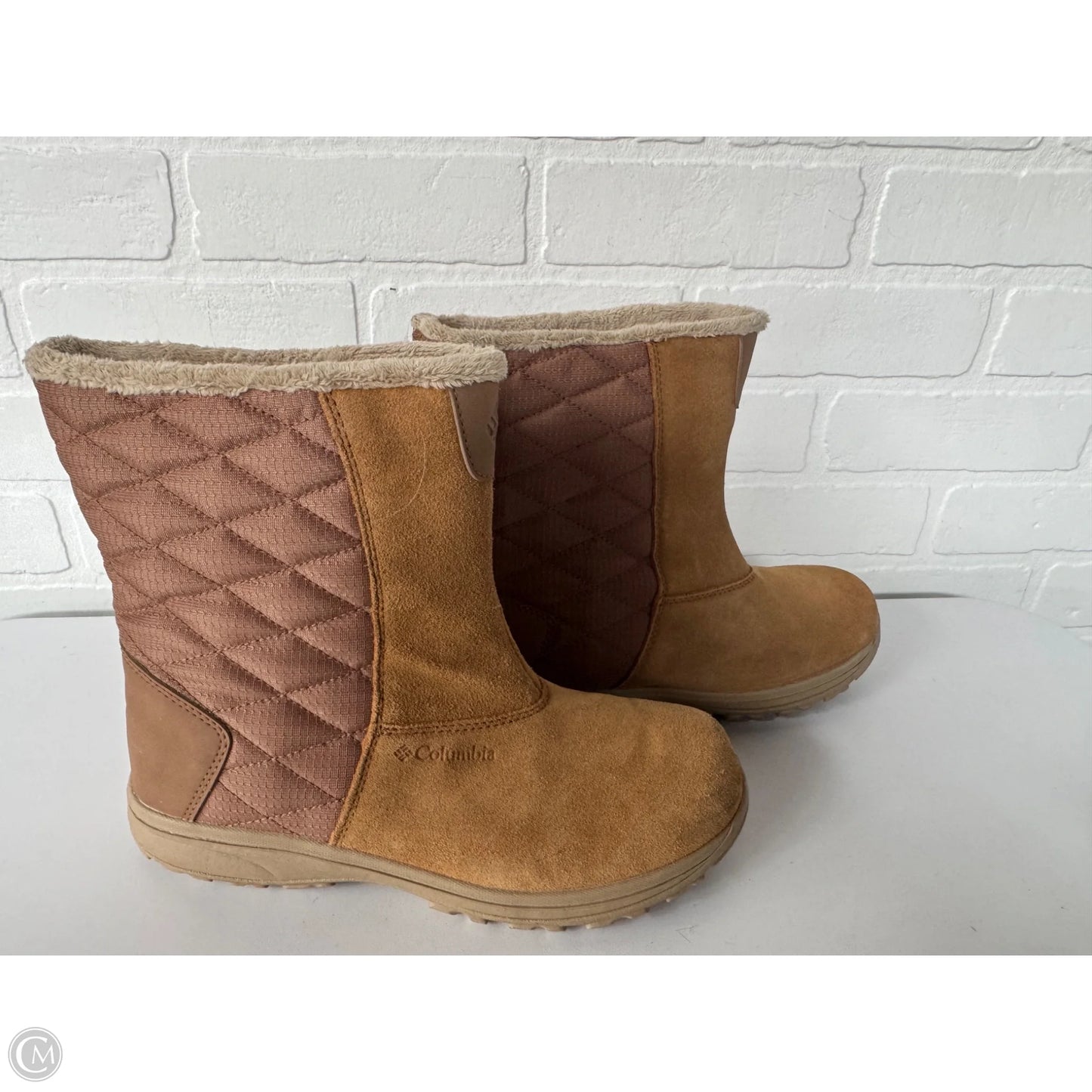 Boots Snow By Columbia In Tan, Size: 8.5