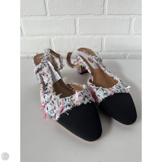 Shoes Heels Block By Clothes Mentor In Black & White, Size: 7.5