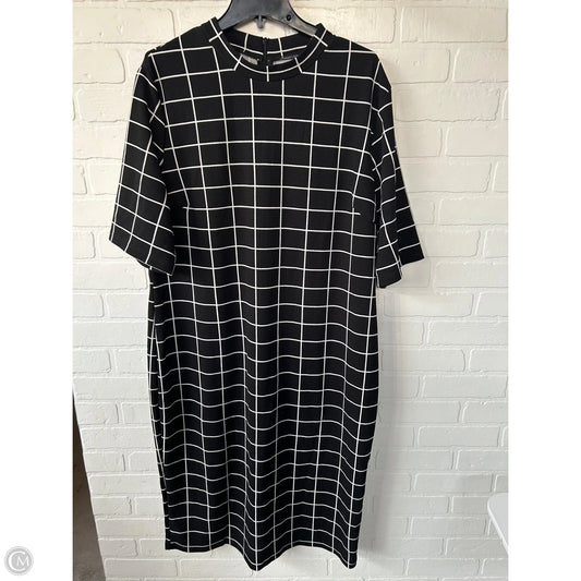 Dress Casual Midi By Cme In Black & White, Size: 3x