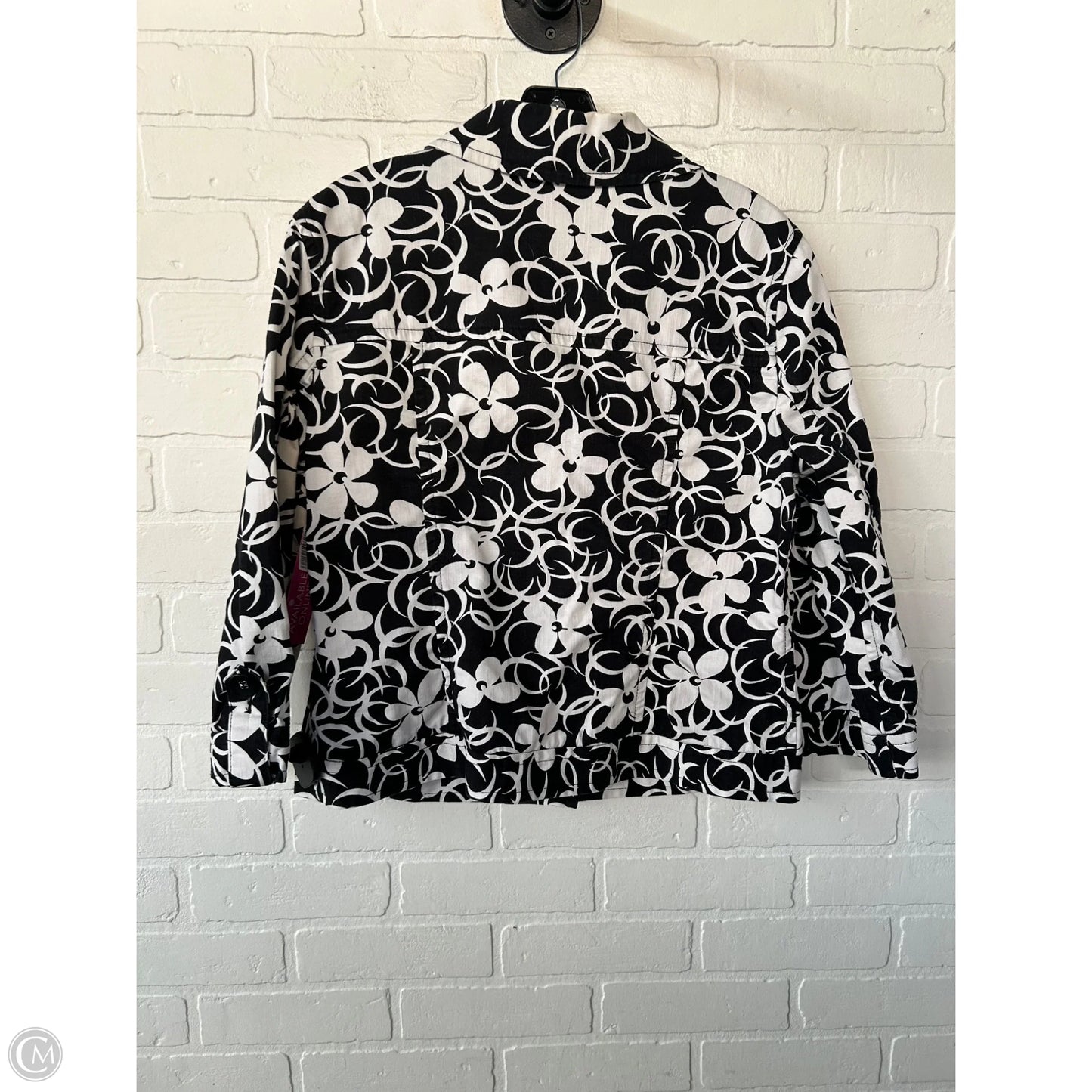 Jacket Other By Charter Club In Black & White, Size: M
