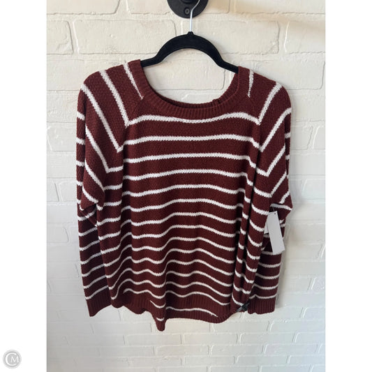 Sweater By Pink Clover In Brown & White, Size: 1x