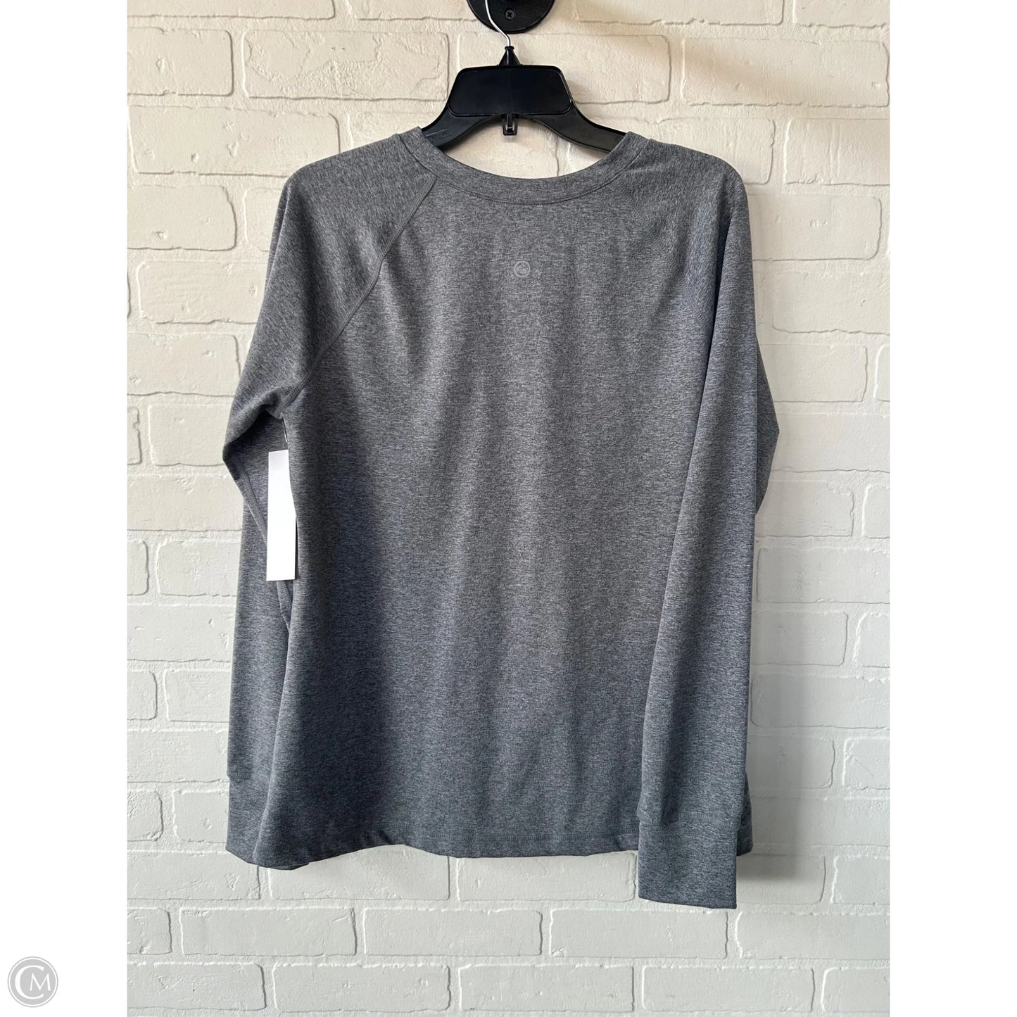 Athletic Top Long Sleeve Crewneck By Eddie Bauer In Grey, Size: Xl