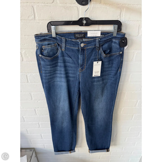 Jeans Straight By Judy Blue In Blue Denim, Size: 14