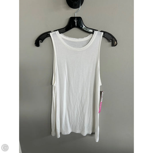 Top Sleeveless Basic By A New Day In Cream, Size: Xs