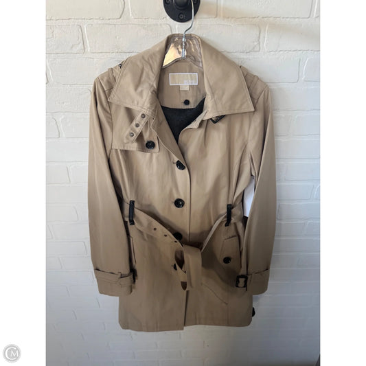 Coat Trench Coat By Michael By Michael Kors In Tan, Size: S
