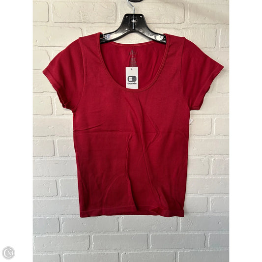 Top Short Sleeve Basic By Bke In Red, Size: L