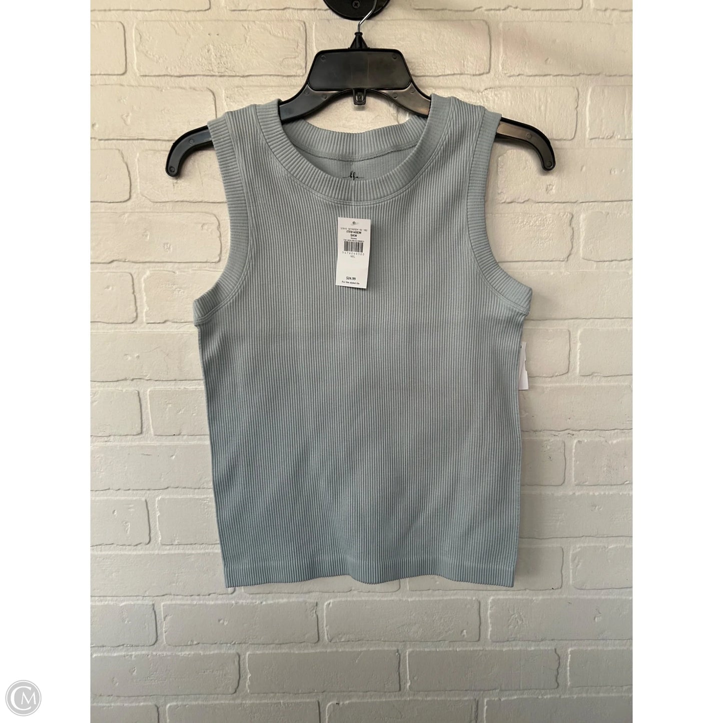 Top Sleeveless Basic By Bke In Blue, Size: M
