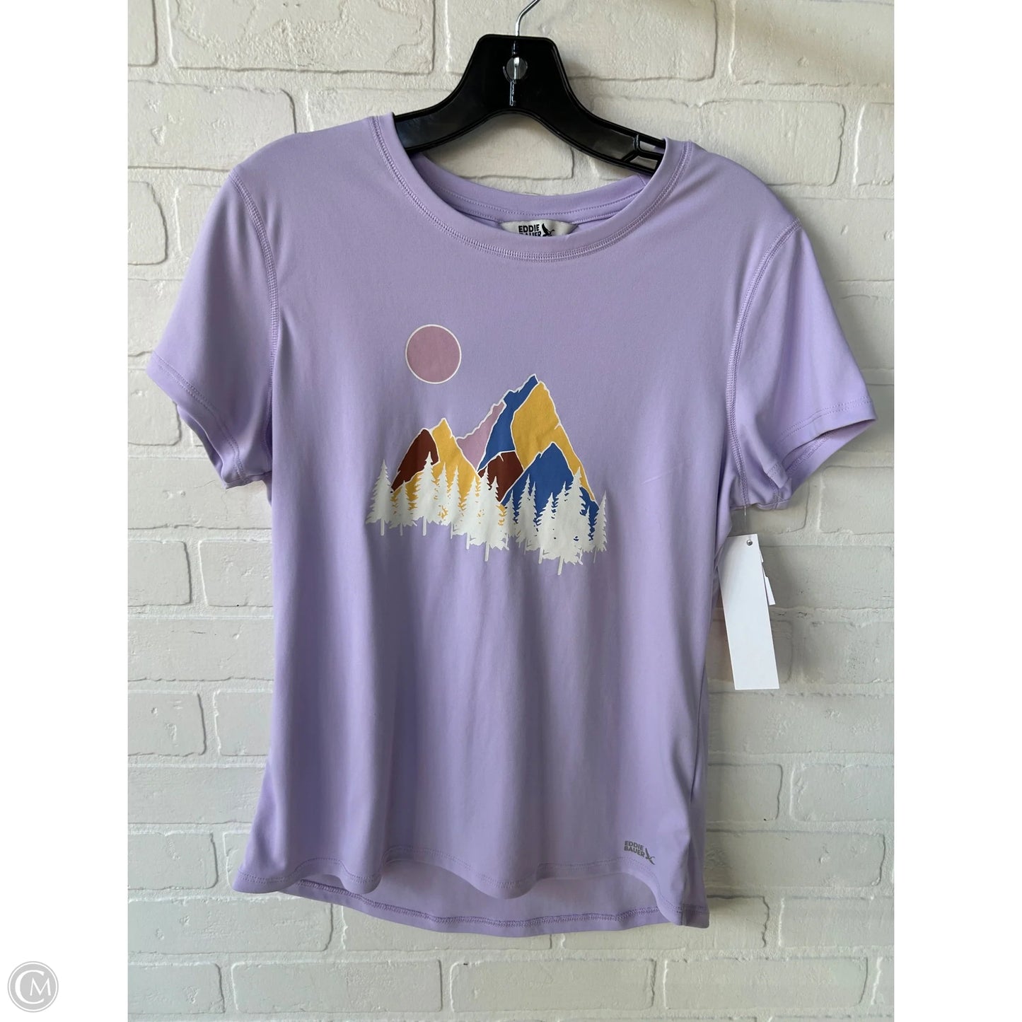 Top Short Sleeve Basic By Eddie Bauer In Purple, Size: M