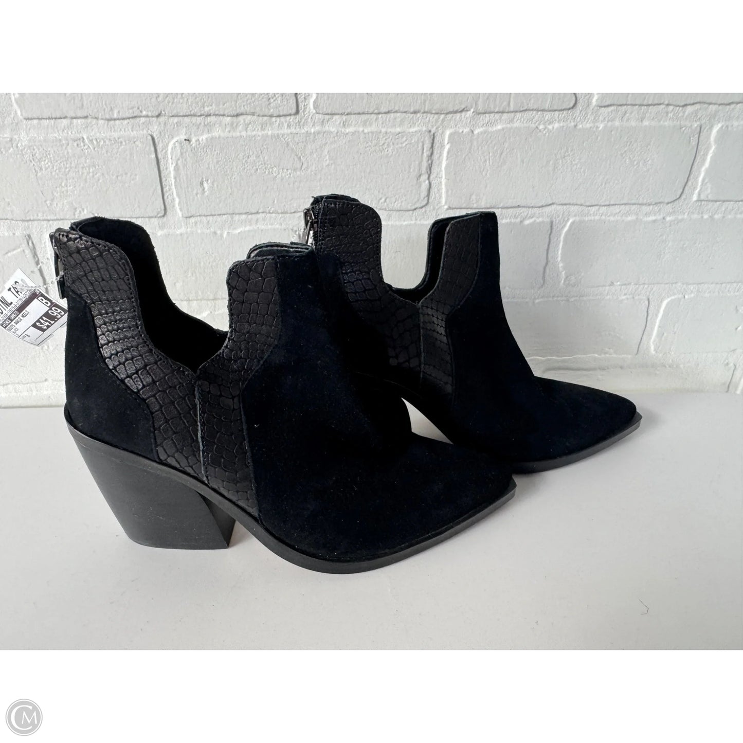 Boots Ankle Heels By Vince Camuto In Black, Size: 8