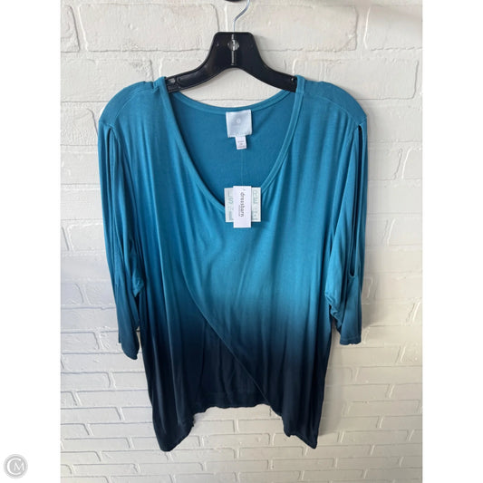 Top Long Sleeve By Sunday In Blue, Size: 2x