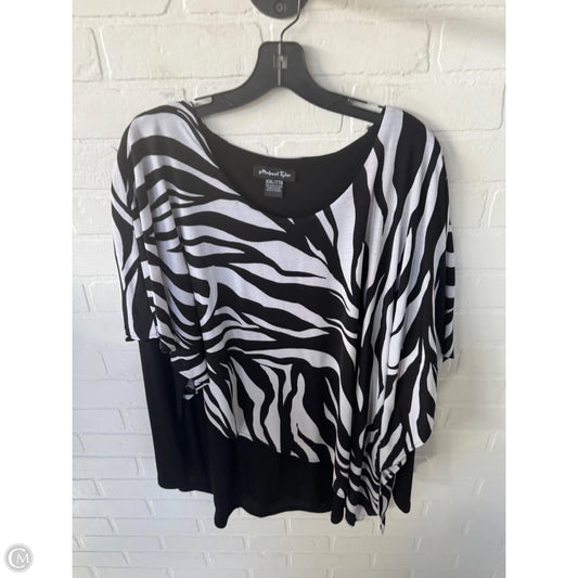 Top Long Sleeve By Clothes Mentor In Black & White, Size: Xxl