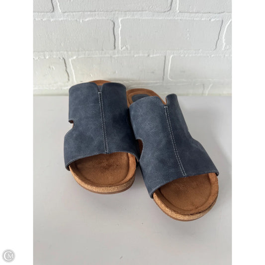 Sandals Flats By Sofft In Blue, Size: 8.5