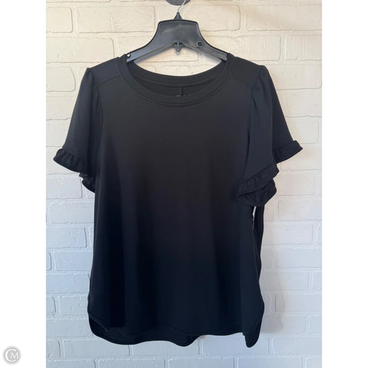 Top Short Sleeve By Cupio In Black, Size: 1x