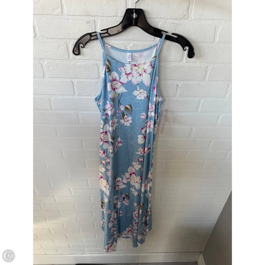 Dress Casual Maxi By Cmf In Blue & White, Size: S