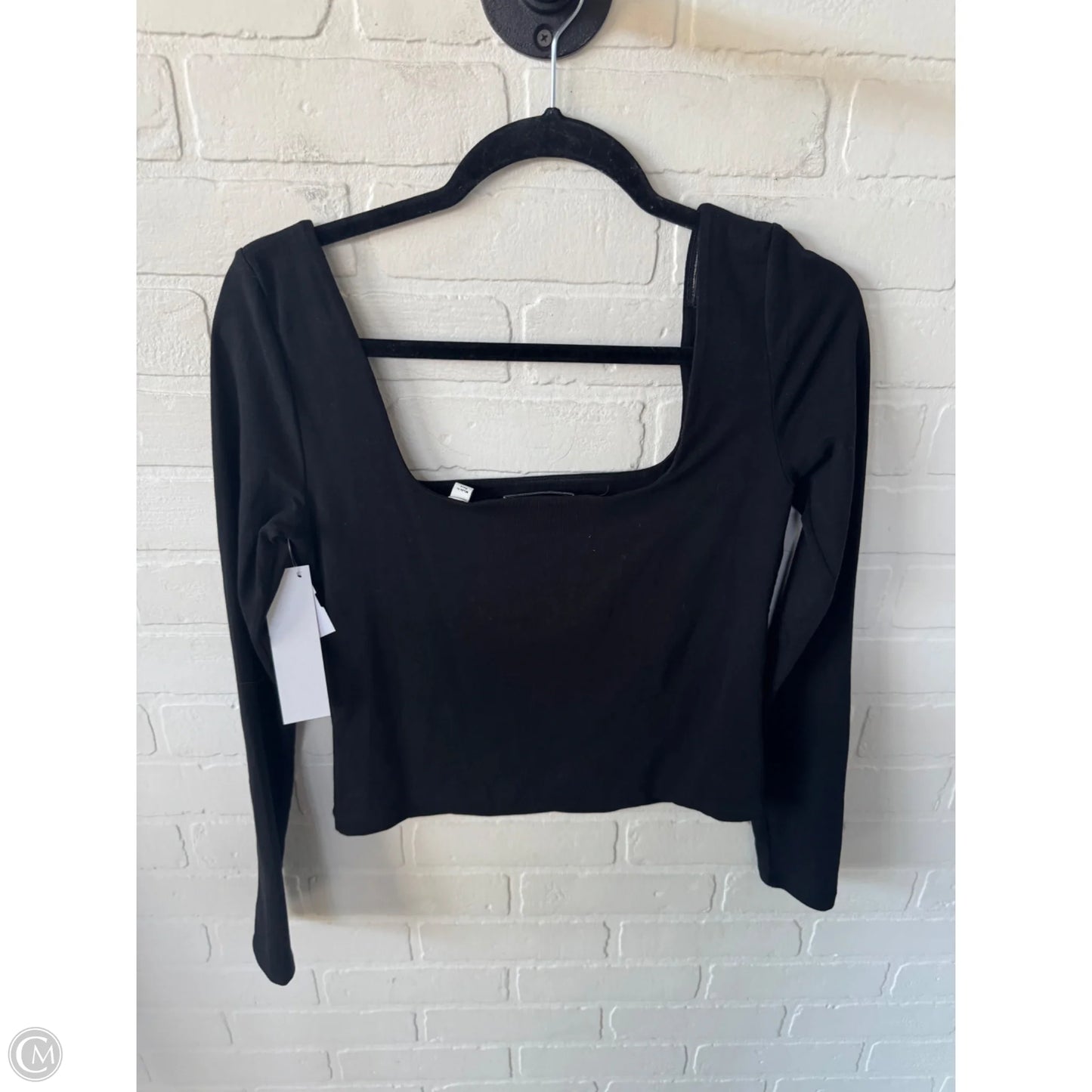 Top Long Sleeve By Vince In Black, Size: S