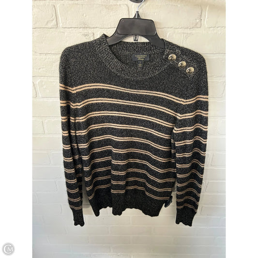 Sweater Cashmere By Charter Club In Black & Tan, Size: L