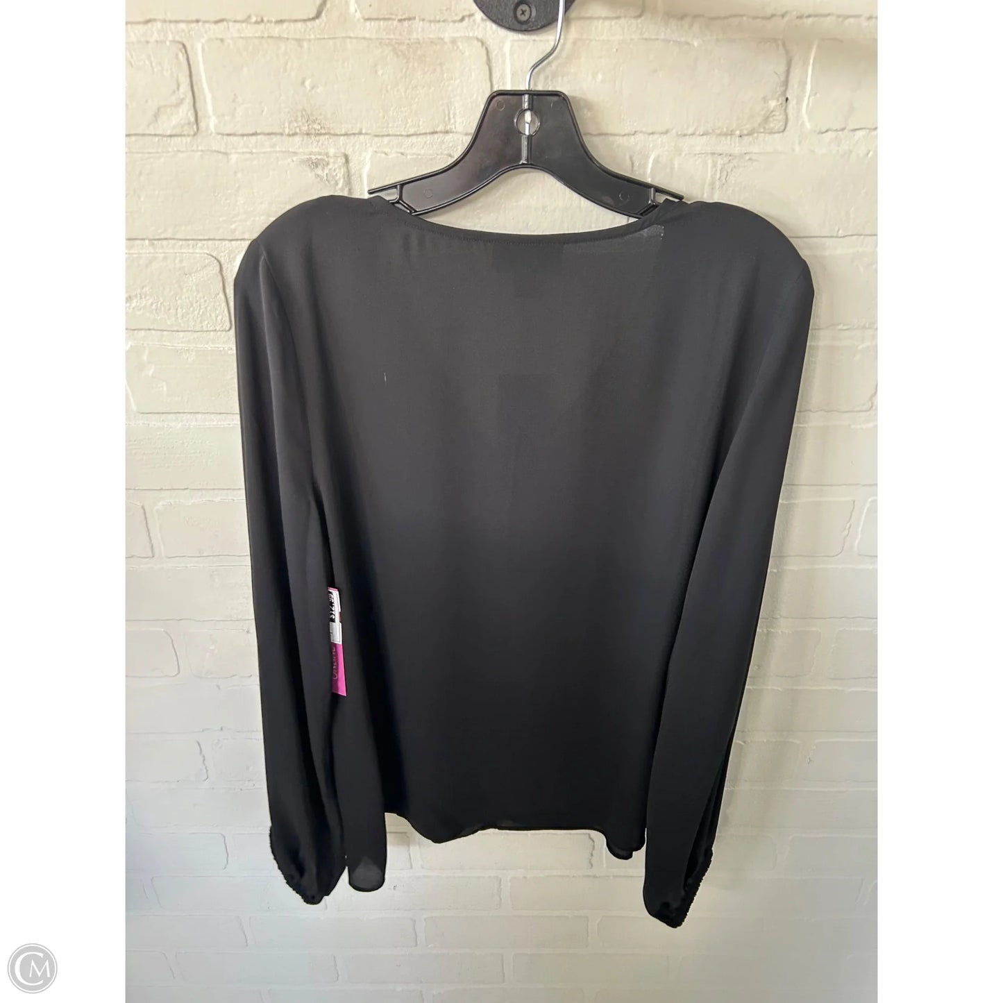 Top Long Sleeve By Bold Elements In Black, Size: S