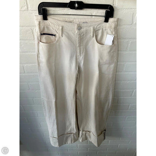 Jeans Straight By Pilcro In Cream Denim, Size: 4