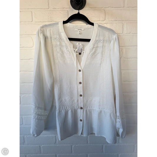 Top Long Sleeve By Maurices In White, Size: Xl