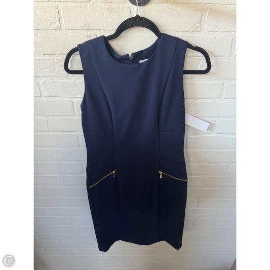 Dress Work By Calvin Klein In Navy, Size: M