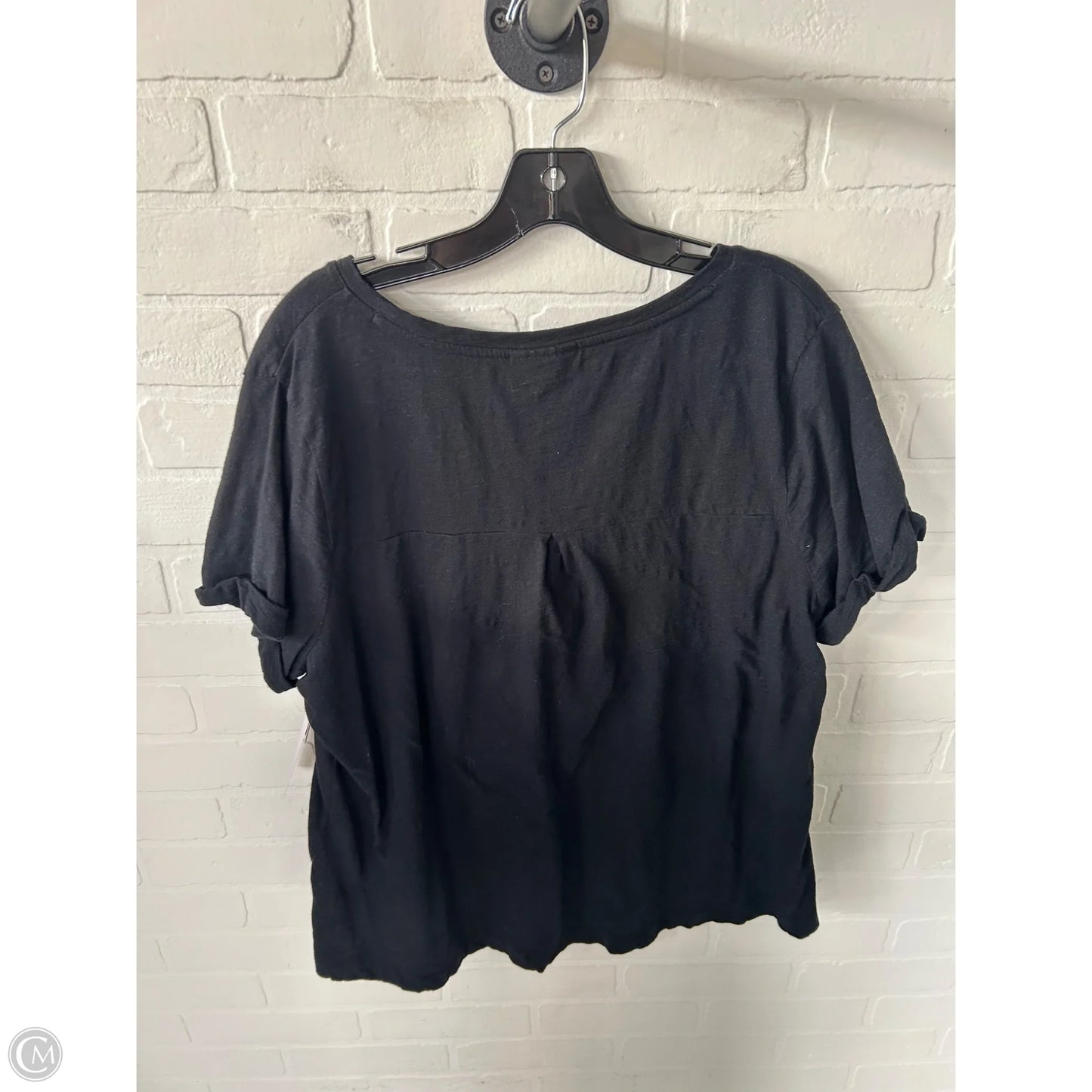 Top Short Sleeve Basic By Style And Company In Black, Size: 2x