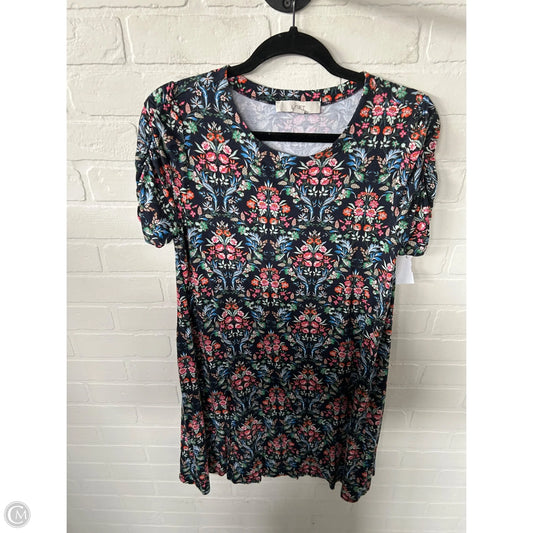 Dress Casual Short By Loft In Blue & Pink, Size: M