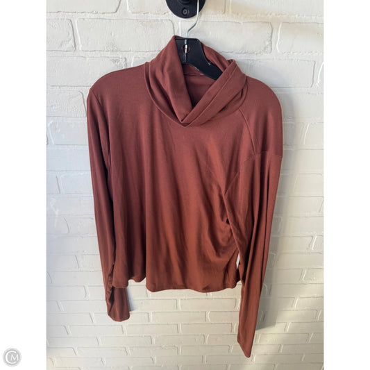 Top Long Sleeve By Old Navy In Brown, Size: Xl