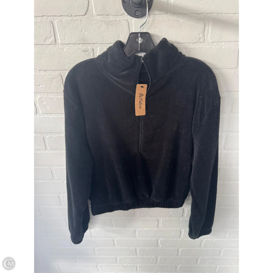 Sweatshirt Collar By Clothes Mentor In Black, Size: L