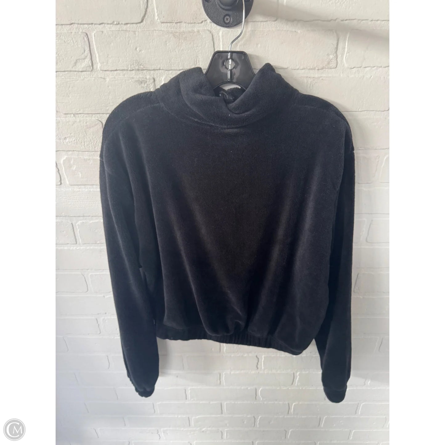 Sweatshirt Collar By Clothes Mentor In Black, Size: L