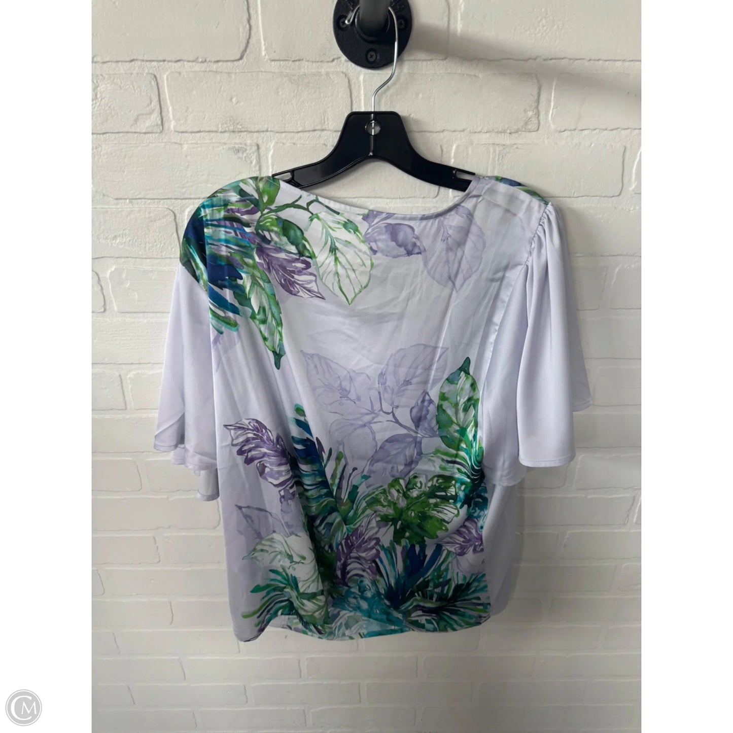Top Short Sleeve By Chicos In Purple, Size: Xl