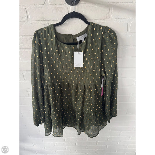 Tunic Long Sleeve By Hayden La In Green, Size: S