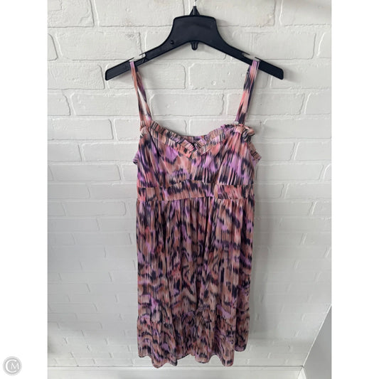 Dress Casual Midi By Torrid In Orange & Purple, Size: 1x